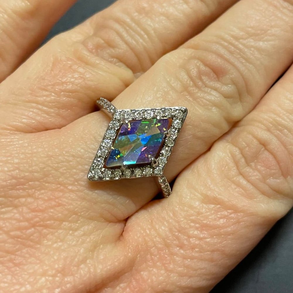 Fragrant Jewels Unicorn Tears Ring 9 NWOT